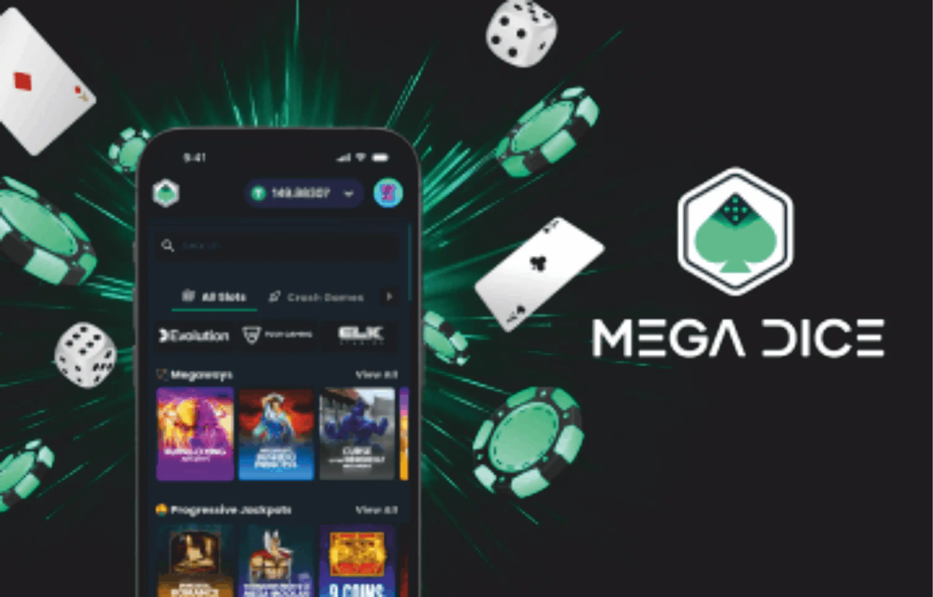 MegaDice Casino App-Screenshot